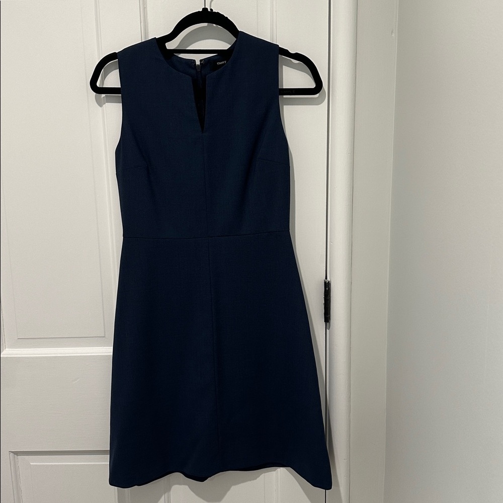 Theory Navy Sheath Dress
